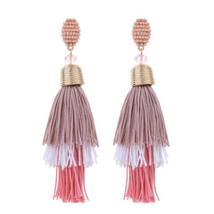 Pre Order: Bohemian Long Tassel Earrings
