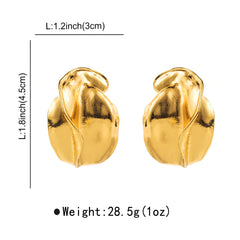 Geometric Irregular Flower Bud Earrings