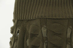 Solid Knit Off Shoulder Sweater