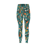 Mbida Green High-Waisted Leggings