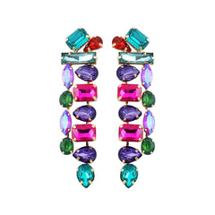 Sparkly Diamond Alloy Geometric Earrings