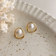 Oval Twisted Loop Earrings