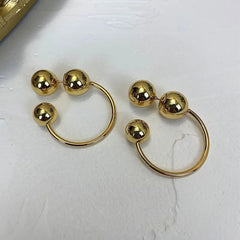 Pre Order: Ball Metal Back Stud Earrings