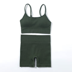 Seamless Knitted Yoga Suit