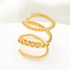 Multi Layer Spiral Ear Clip Earrings