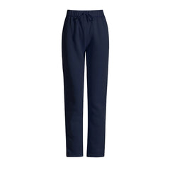 Solid Long Sleeve Top + High Waist Drawstring Pants Set