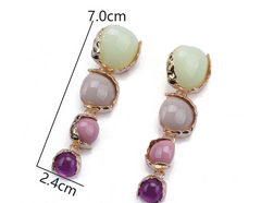 Geometric Resin Pendant Earrings