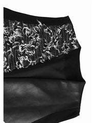 Splicing PU Leather Vest