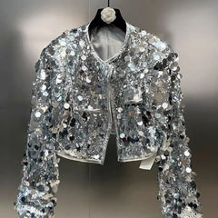 Sequin Long Sleeve Party Jacket