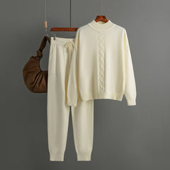 Fried Dough Twists Knitting Sweater + Pants Set