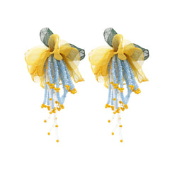 Pre Order: Bohemian Flower Beaded Drop Earrings