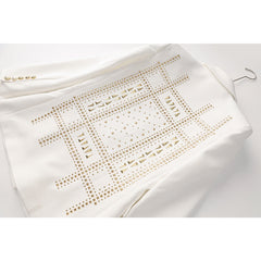 Metal Hot Stamping One Button Blazer