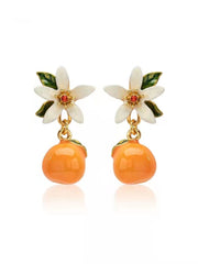 Citrus Gardenia Earrings + Necklace