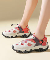Casual Red Platform Sandals Hollow Out Breathable Mesh