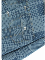 Pre Order: Bohemian Plaid Longsleeve Denim Button Up Jacket