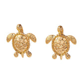 Gold Sea Turtle Earrings