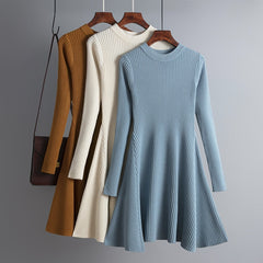 Simple Chic A-Line Thick Sweater Dress