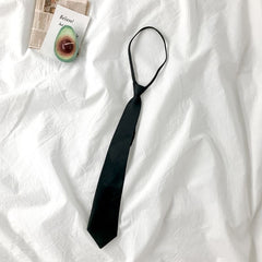 Pre Order: Black Tie White Loose Short Sleeved Shirt