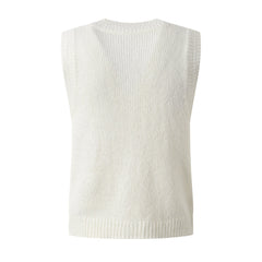 Pre Order: Bow Single Breasted Knitted Vest