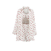 Ruffled 3-Piece Cotton Pajamas Set