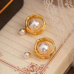 Retro Circular High-End Stud Earrings