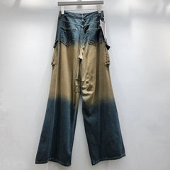 Retro Multi Pocket Loose Pants