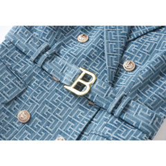 Pre Order: Blue Sleeveless Vest Dress