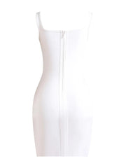 Hollow Out Patchwork Diamond Sleeveless Dress