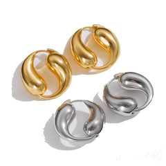Tai Chi Water Drop Earrings
