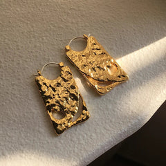 Ripple Texture Irregular Earrings