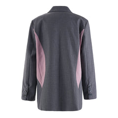 Irregular Splicing Loose Casual Blazer