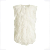 Solid Patchwork Multi Layered Mesh Dress