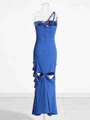 Rope Strap Hollow-Out Dress