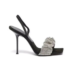 Rhinestone Bling Stiletto Sandals