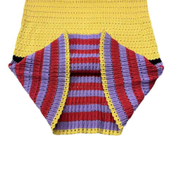 Multicolor Stripe Sleeveless Knitted Dress