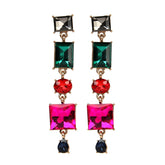 Geometric Irregular Crystal Earrings