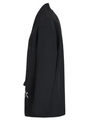 Orchid Embroidery Black Craft Suit Jacket