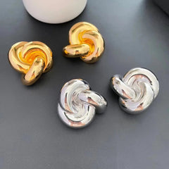 Vintage Knot Clip On Earrings