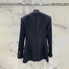 Metal buckle Waist Slimming Blazer