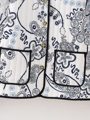 Vintage Paisley Floral Quilted Jacket