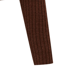 Sexy Solid Hedge Knitted Sweater