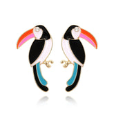 Retro Big Billed Bird Earrings