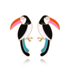 Retro Big Billed Bird Earrings