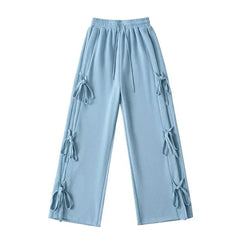 Pre Order: Bow Tie High Elastic Waist Pants
