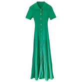 Solid Mambo Long Knitted Dress