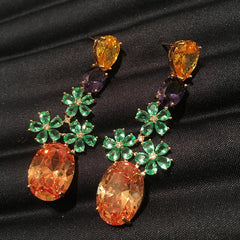 Pre Order: Bohemian Colorful Zircon Earrings
