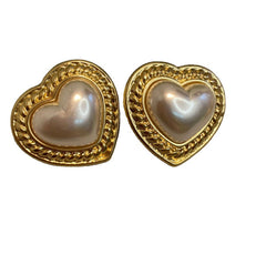 Vintage Medieval Heart Earrings