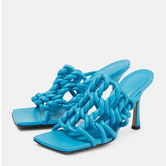 Handmade Square Head Woven Sandals