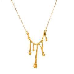 Dripping Lava Pendant Necklace