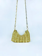 Pre Order: Bright Metal Sheet Crossbody Bag